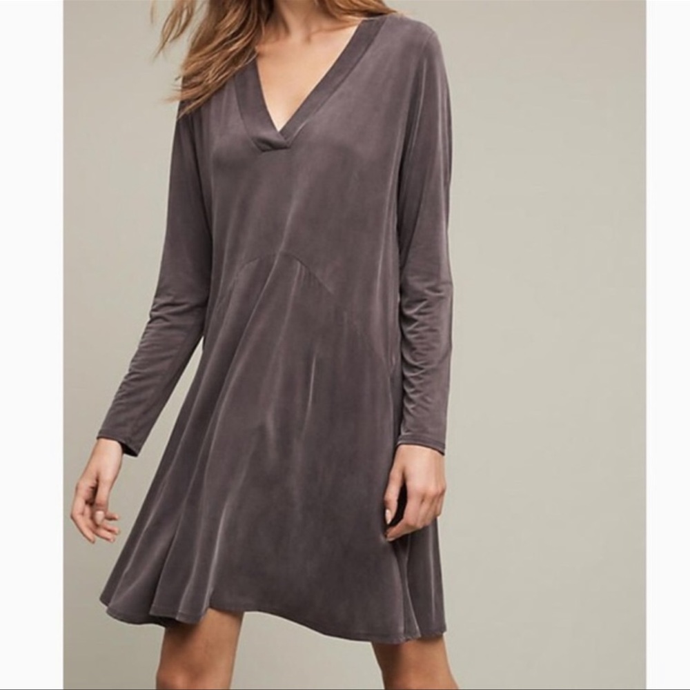 Gorgeous amazing material plum dress